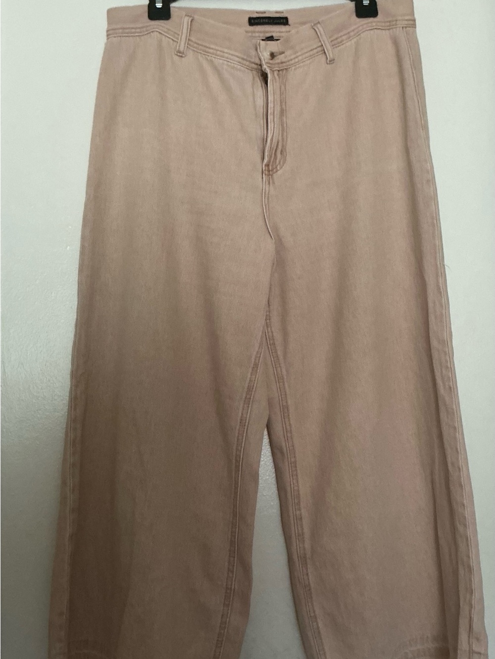 Sincerely Jules Wide Leg Jeans in Dusty Pink